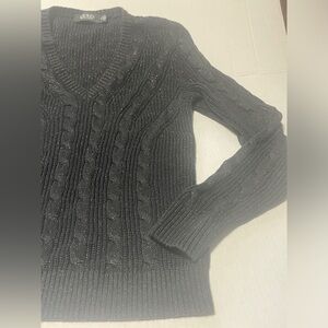 Ralph Lauren Charcoal Knit Sweater